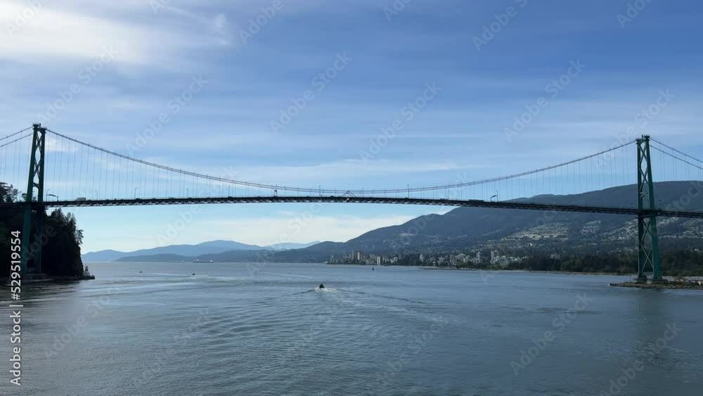 Leaving the Port of Vancouver with Lions Gate Bridge while aboard an Alaskan cruise.