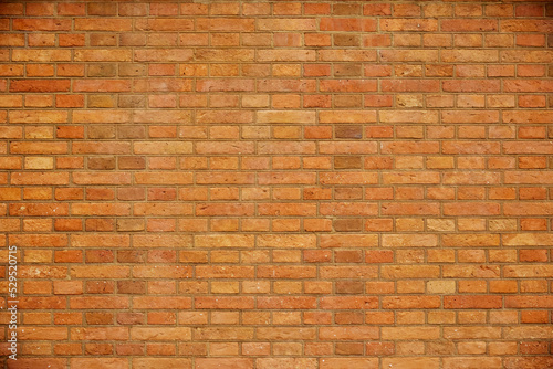 Brick wall with red bricks