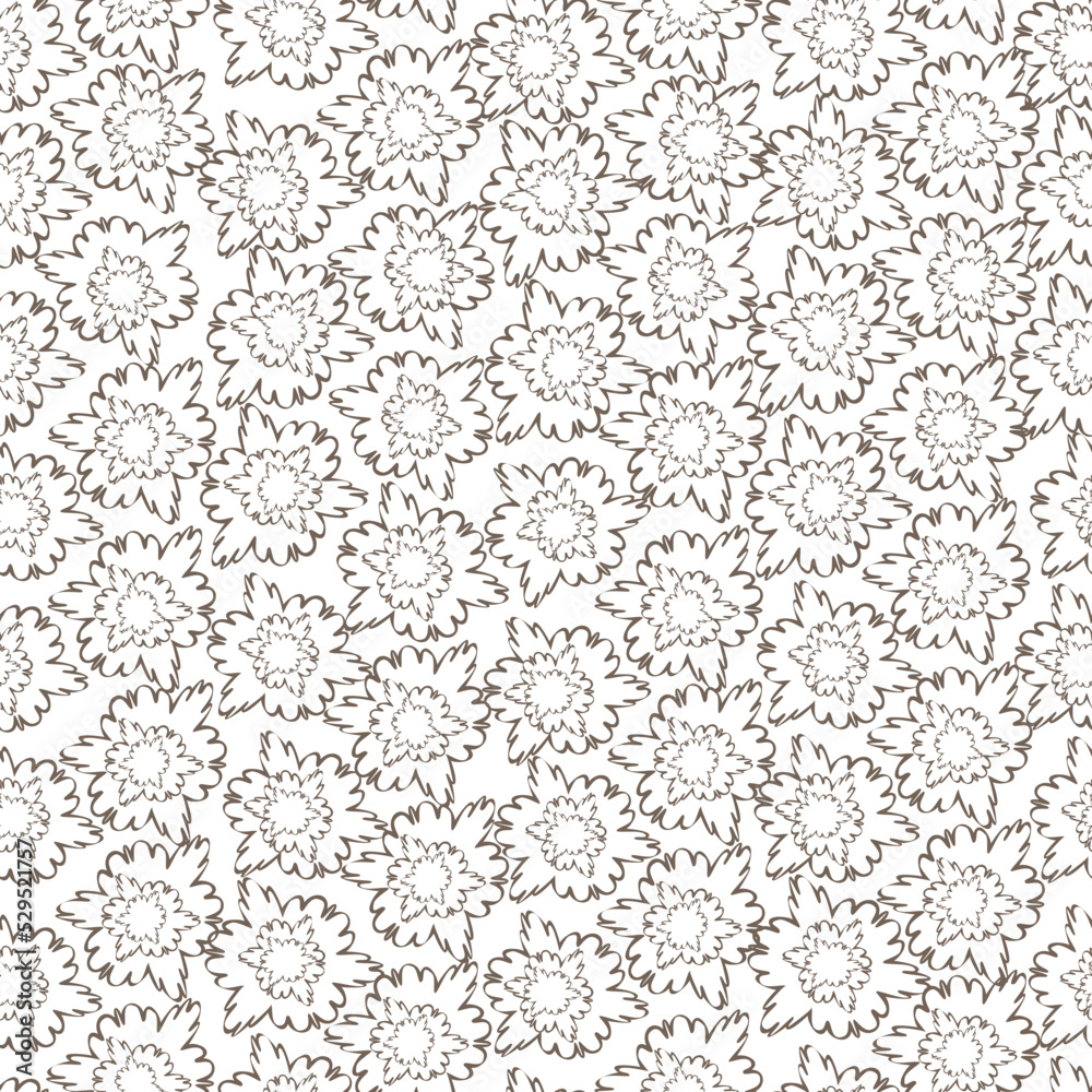 seamless pattern of abstract flowers on a light background seamless pattern of abstract flowers on a light background