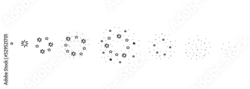 Doodle fireworks explode effect burst sprites for animation