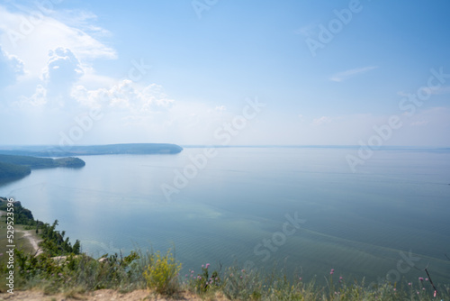 Coast of the Volga River near the town of Zhigulevsk. Zhiguli mountains. Samarskaya Luka. photo