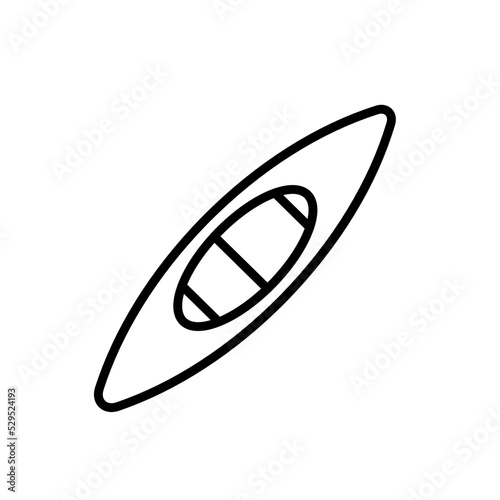 Kayak, canoe vector icon