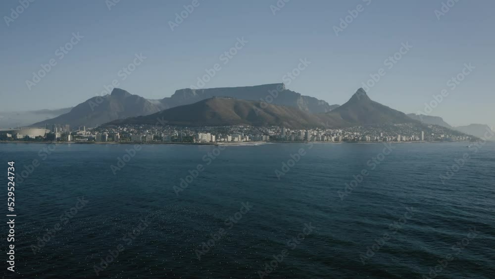 Aerial view of Cape Town, South Africa, on a bright and sunny day filmed in 4k with a drone Aerial view of Cape Town, South Africa, on a bright and sunny day filmed in 4k with a drone