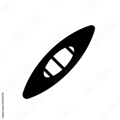 Kayak, canoe vector icon