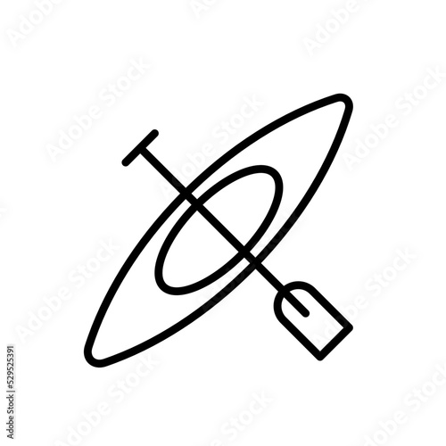Kayak, canoe vector icon