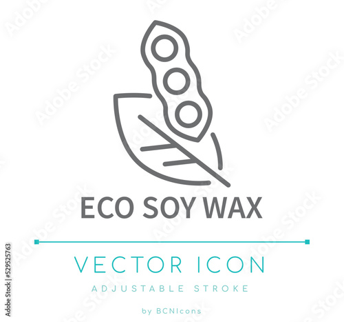 Eco Soy Wax Line Icon
