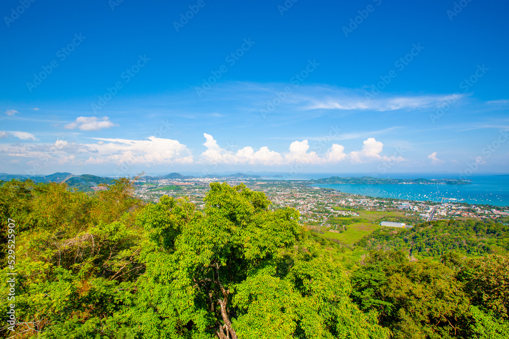 Beautiful landscape of the tropical coast of the Indian Ocean, Phuket, Thailand