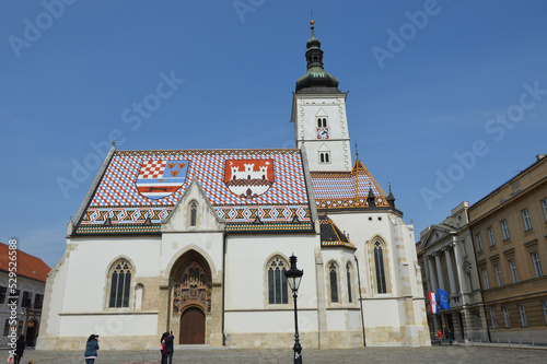  CHORWACKI - ZAGRZEB KOŚCIÓŁ ŚWIĘTEGO MARKA -CRVA SV MAREK  ZAGREB CROATE photo