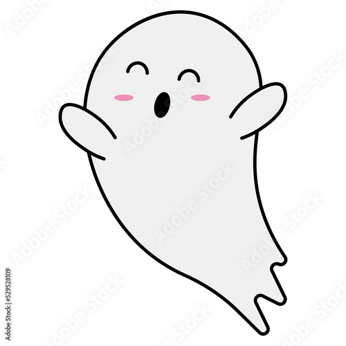 ghost, fluffy ghost, cuteness, fluffy, white,