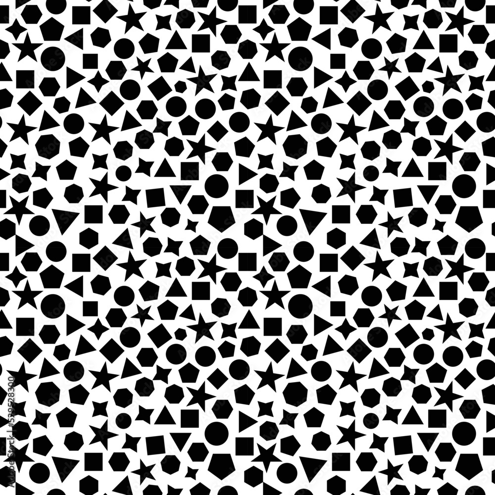 Monochromatic Abstract Pattern for multiple purposes Black and White Seamless Geometric Minimal Vector Pattern Design.