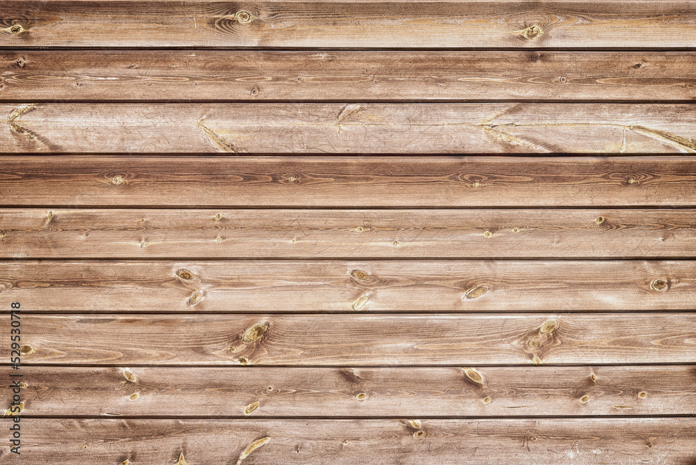 Obraz premium Wooden texture of old scratched boards, background.