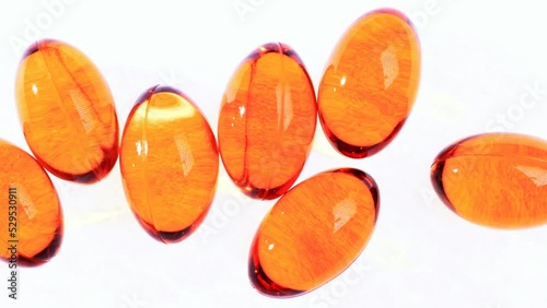 Orange and transparent fish oil capsules, healthy nutrition pills. Many supplements contain ingredients that can interact with prescription medications so your doctors need to know what you are taking