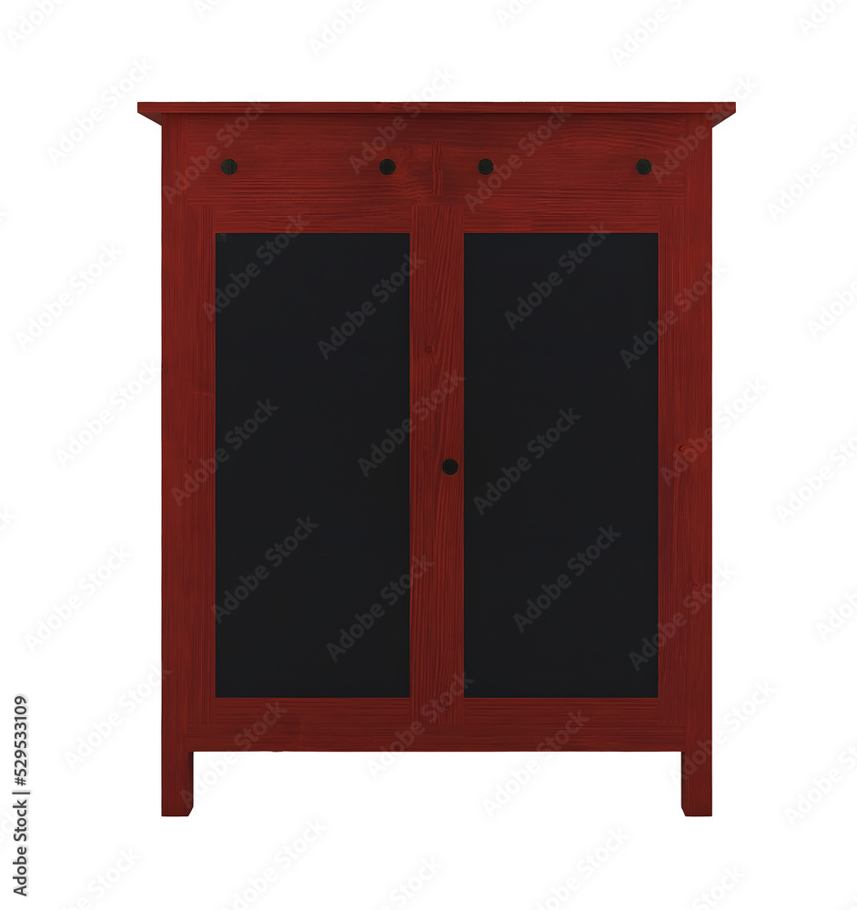 Red wooden small storage. Transparent. png Red wooden small storage. Transparent. png