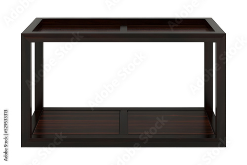 Iron wooden rack. Transparent. png