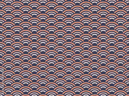 beautiful abstract wave seamless pattern design