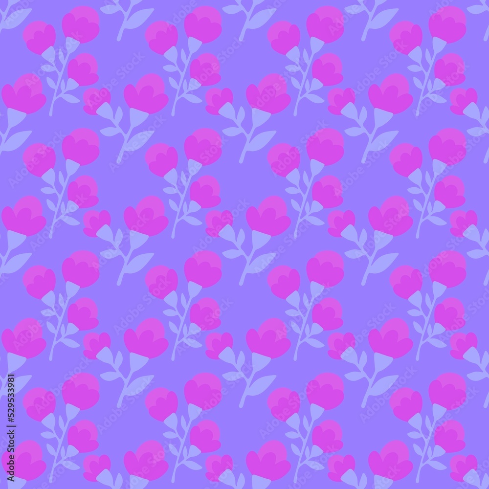 Floral simple seamless flower and polka dots pattern for wrapping and kids clothes print and accessories and fabrics Floral simple seamless flower and polka dots pattern for wrapping and kids clothes print and accessories and fabrics