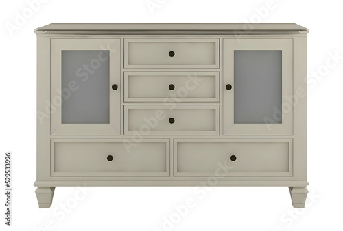 White vintage rustic white wooden drawer. Transparent. png