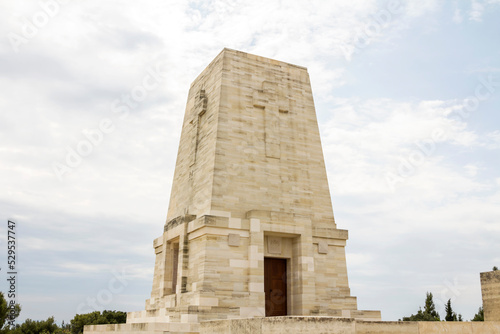 Canakkale,Turkey - June 26, 2022: Lone Pine ANZAC Memorial at the Gallipoli Battlefields in Canakkale, Turkey.