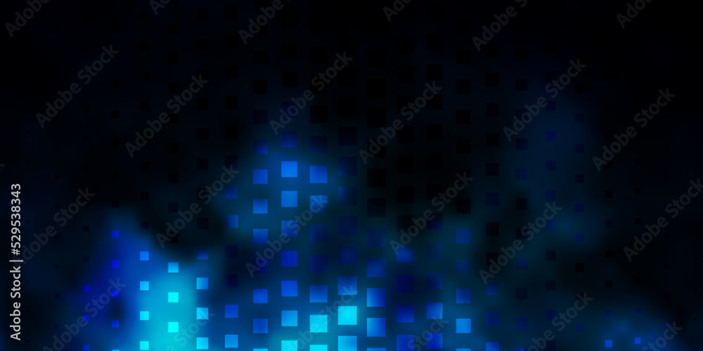 Dark BLUE vector backdrop with rectangles.