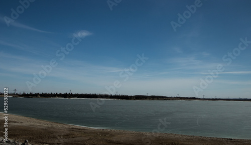 An early warm spring day. Dickson Dam, Red Deer County, Alberta, Canada © David