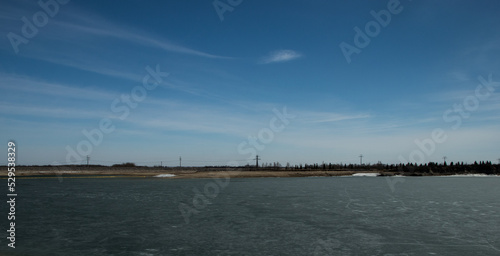 An early warm spring day. Dickson Dam, Red Deer County, Alberta, Canada © David