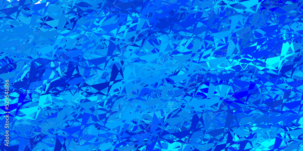 Dark blue vector background with polygonal forms.