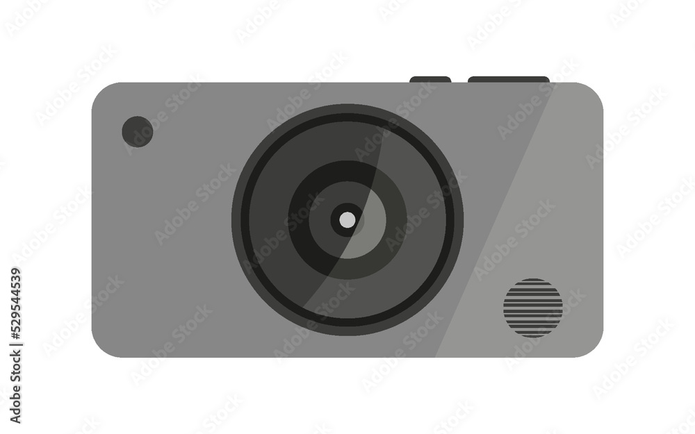 Photo video camera classic optics black flat. Logo photographer cameraman snapshot photography concept photo studio minimal icon modern frame capture creative hobby work wedding compact pro isolated Photo video camera classic optics black flat. Logo photographer cameraman snapshot photography concept photo studio minimal icon modern frame capture creative hobby work wedding compact pro isolated