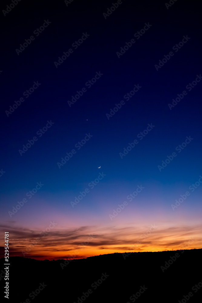 blue sky sunset blue sky sunset