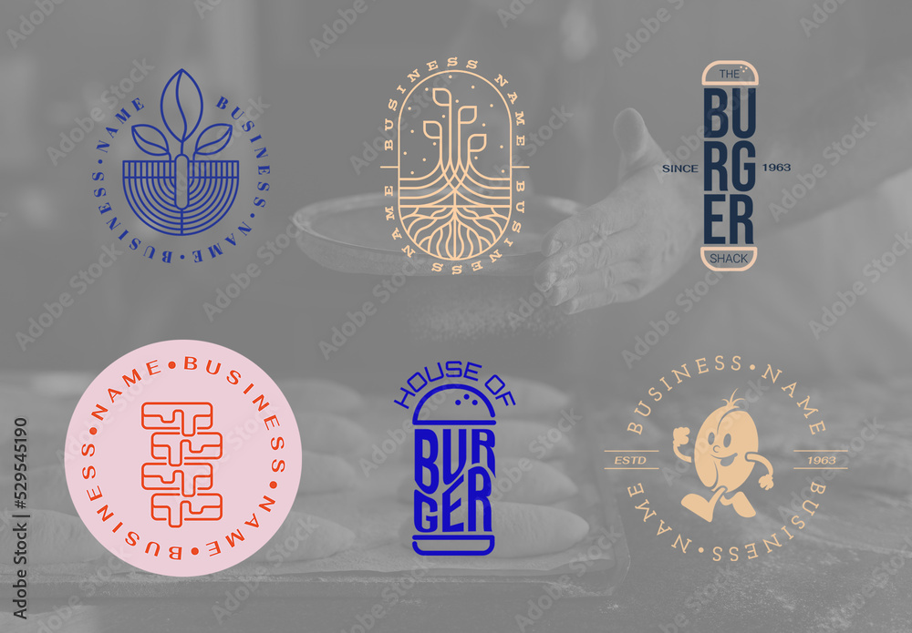 Small Business Logo Set Stock Template | Adobe Stock