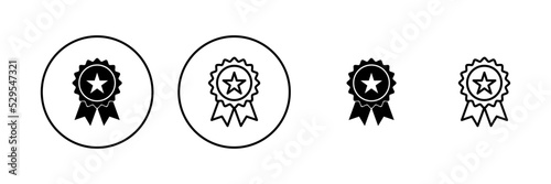 Badge icon vector. Awards icon vector. Achieve sign and symbols