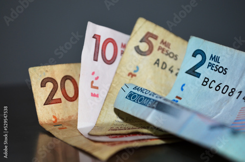 Pesos colombianos. Moneda de Colombia photo