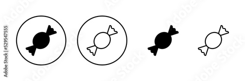 Candy icon vector. candy sign and symbol.