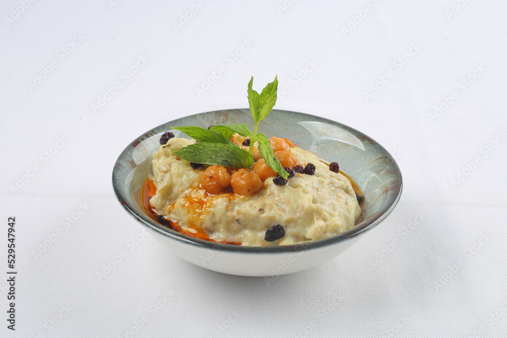 appetizer side dish white clean background