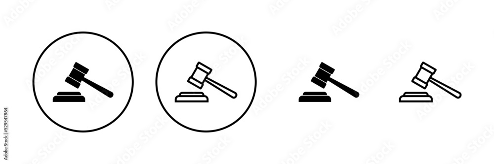 Gavel icon vector. judge gavel sign and symbol. law icon. auction hammer Gavel icon vector. judge gavel sign and symbol. law icon. auction hammer
