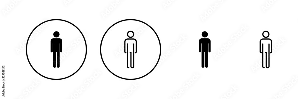 Man icon vector. male sign and symbol. human symbol Man icon vector. male sign and symbol. human symbol