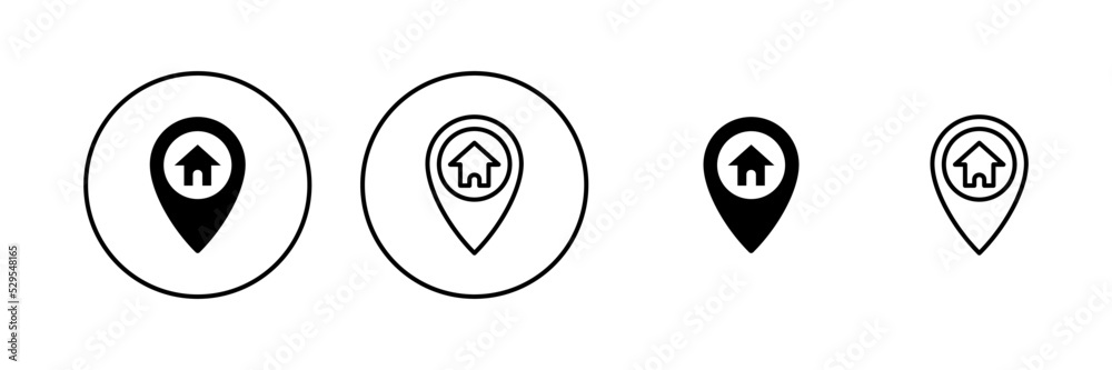 Maps and pin icon vector. location sign and symbol. geo locate, pointer icon. Maps and pin icon vector. location sign and symbol. geo locate, pointer icon.