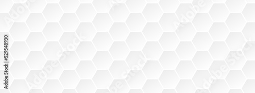 Minimal polygon pattern banner background design vector. Modern hexagon texture wallpaper.