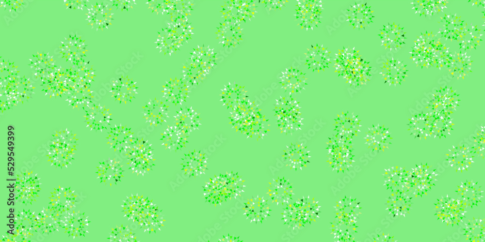 Light green, yellow vector doodle background with flowers. Light green, yellow vector doodle background with flowers.