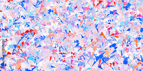 Light Blue, Red vector texture with random triangles.