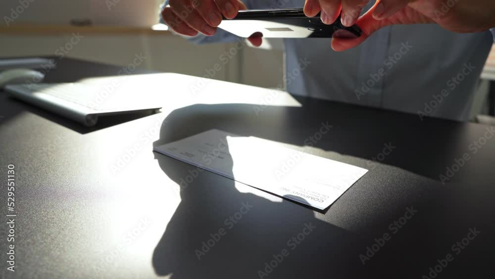 Remote Check Deposit Taking Photo