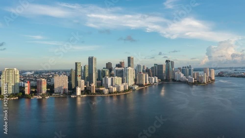 Wallpaper Mural Miami skyline Hyperlpase at sunrise Torontodigital.ca