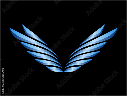 3D wings illustration