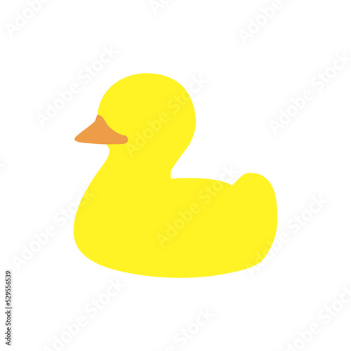 Fotografie yellow rubber duck - isolated