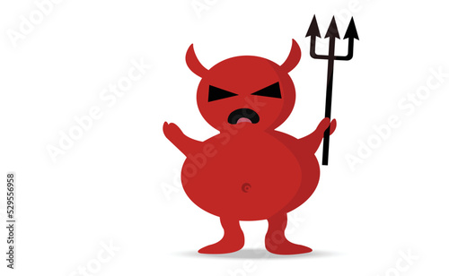 A symbol of devil vector illustration.