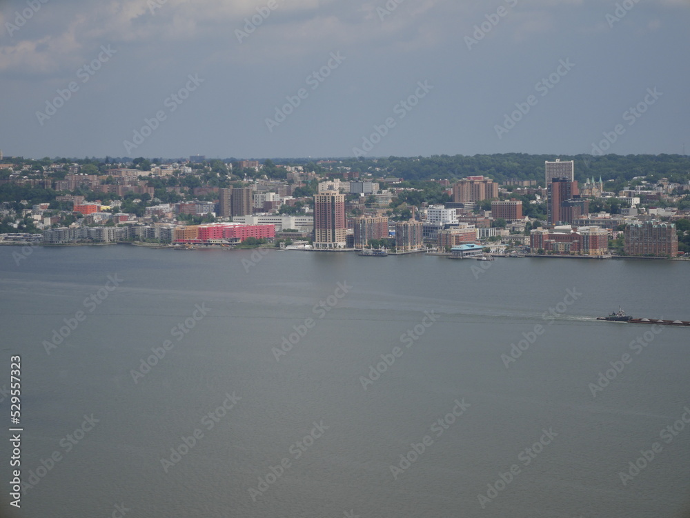 view of the river and the city view of the river and the city