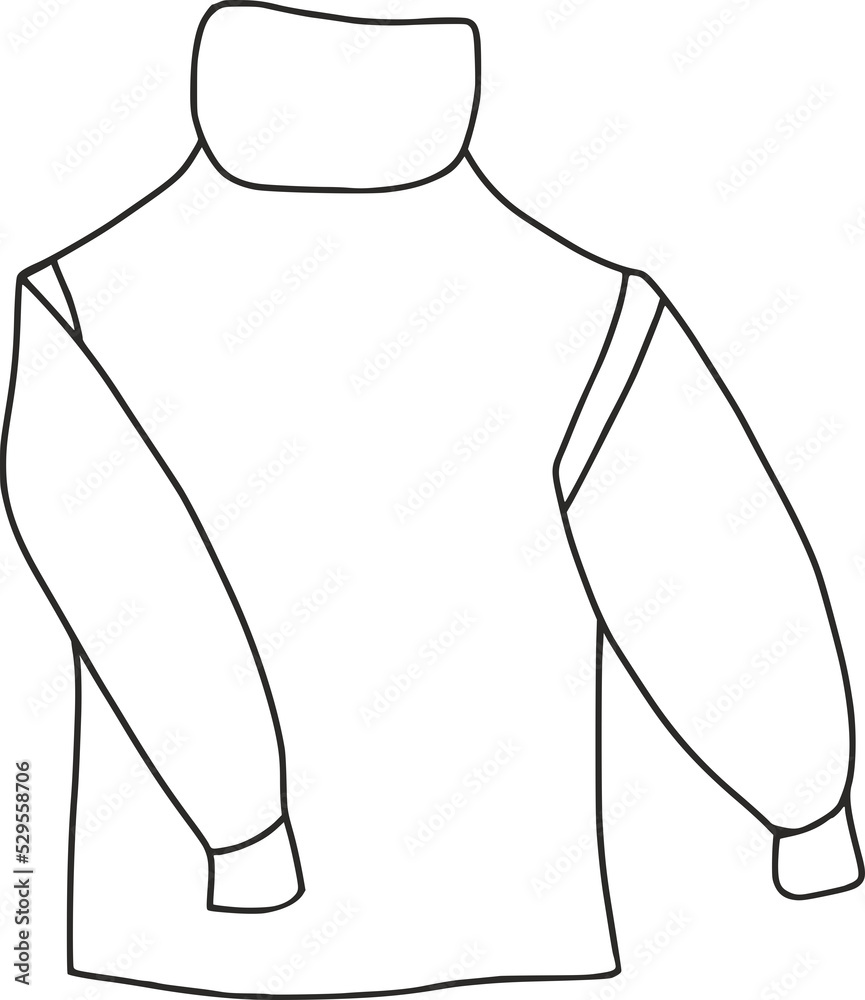black and white sweater illustration black and white sweater illustration