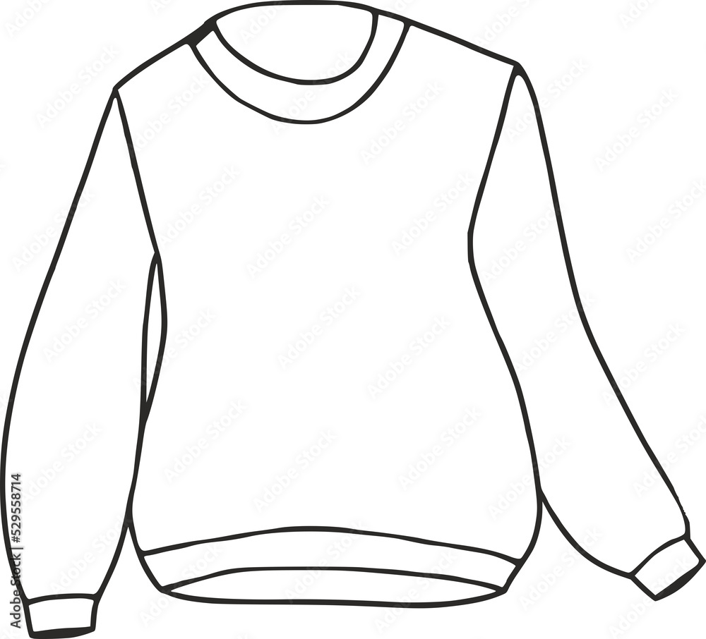black and white sweater illustration black and white sweater illustration