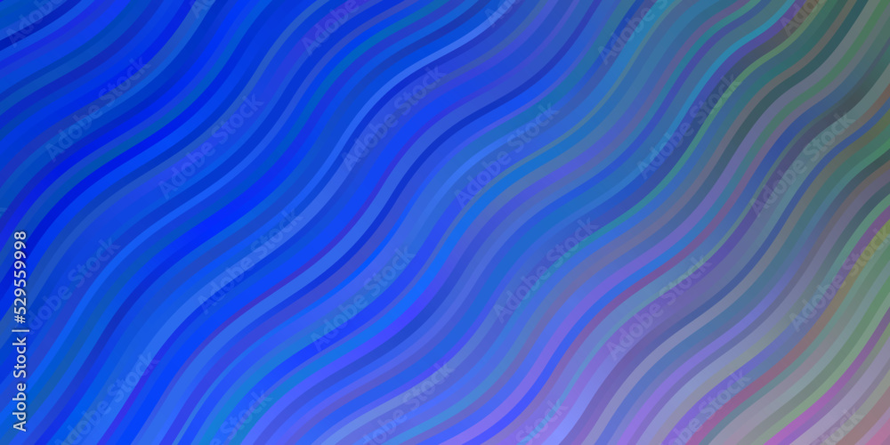 Light Blue, Green vector template with curved lines. Light Blue, Green vector template with curved lines.