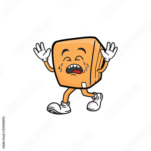 box character cartoon mascot vector