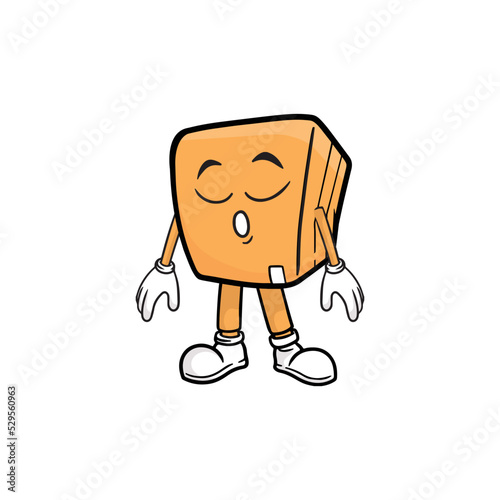 box character cartoon mascot vector